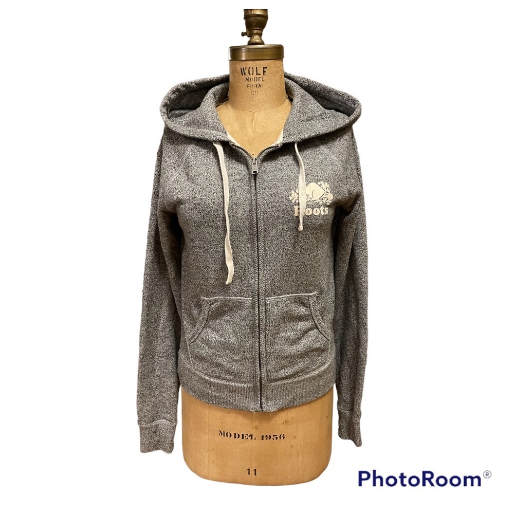 Roots | Speckled Grey Front Zip Hoodie